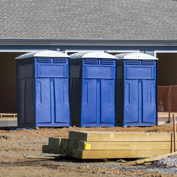 how can i report damages or issues with the porta potties during my rental period in Granville NY